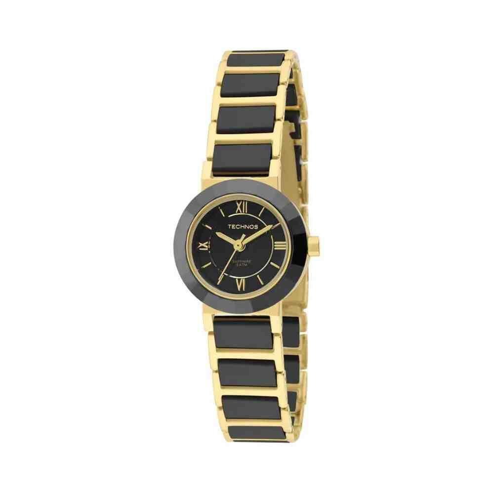 Relógio Technos Ceramic Saphire Bicolor Feminino 2035LWF/4P