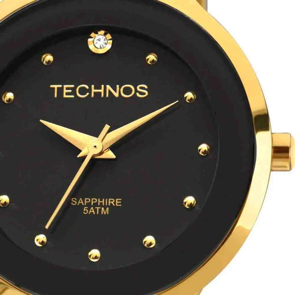 Relógio Technos Ceramic Saphire 2035LYW/4P Dourado 2