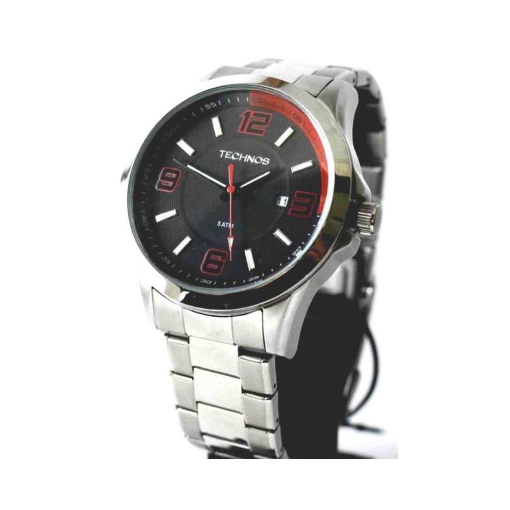 Relógio Technos Prata Masculino 2115KLM/1R Prata 4