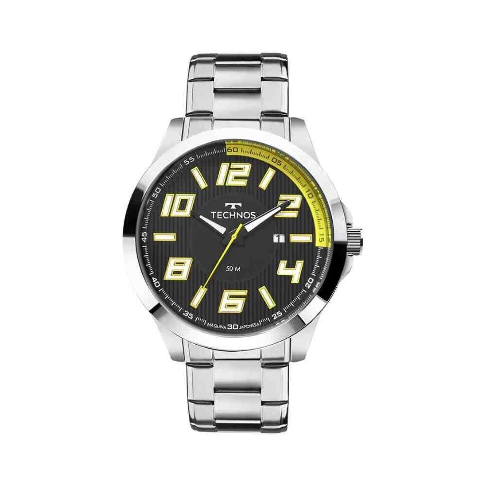 Relógio Technos Racer Prata Masculino 2115KNE/1Y Prata 2