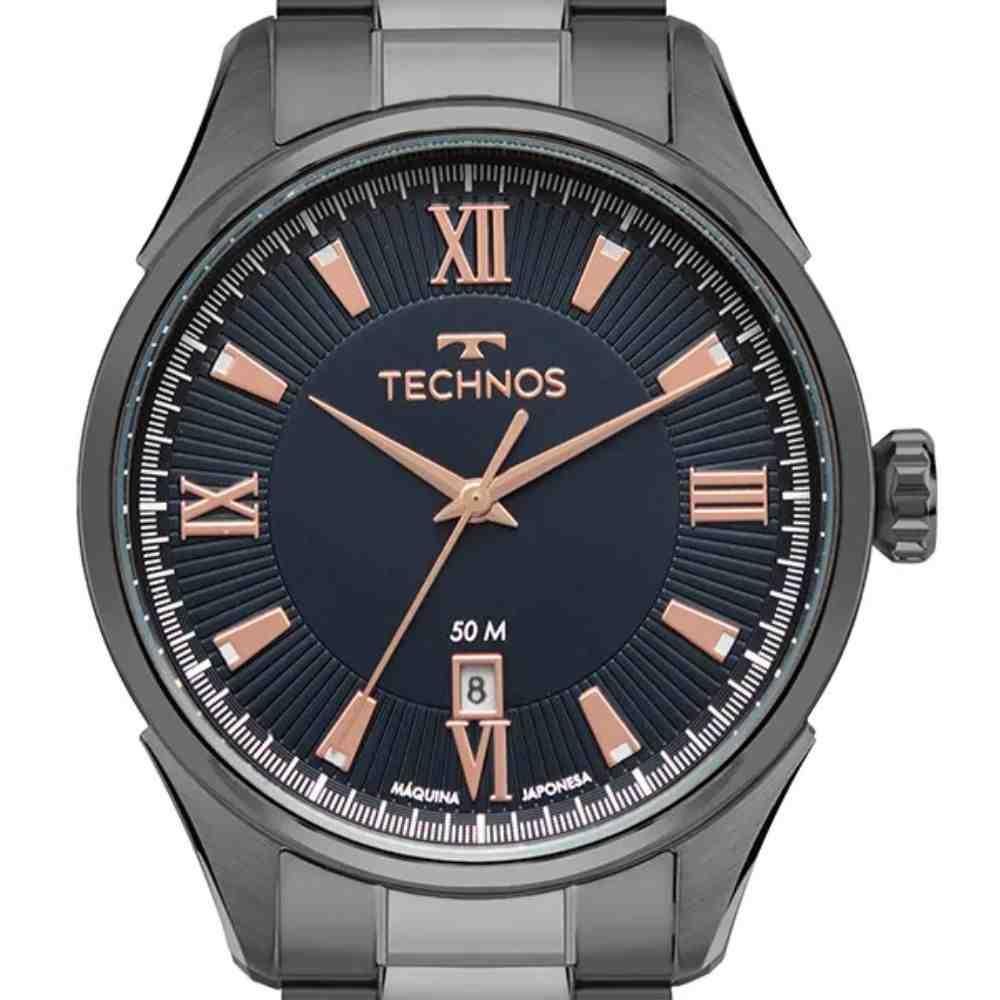 Relógio Technos Executive Grafite Masculino 2115TWI/1A Cinza 3