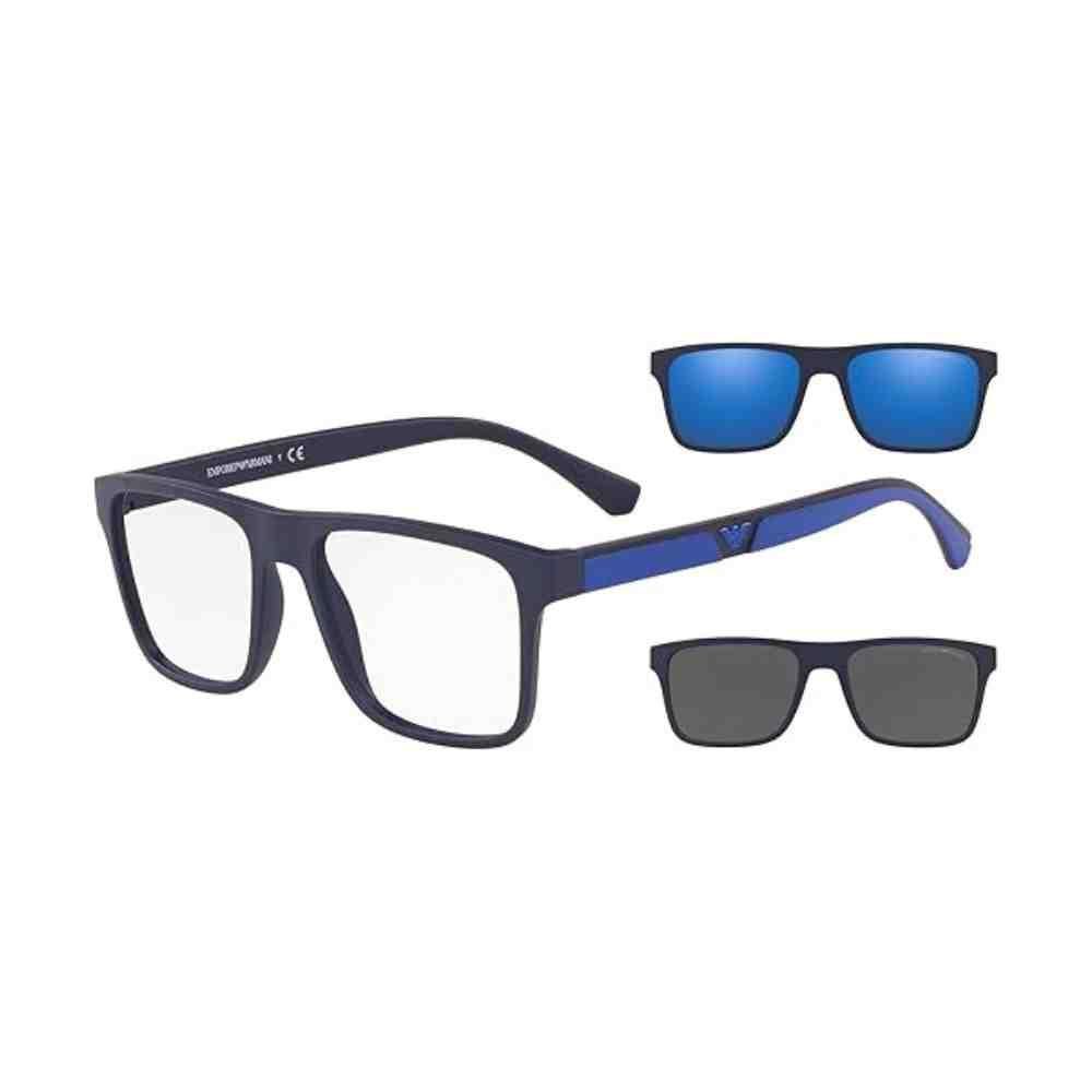 Óculos Emporio Armani Clip-On 2 em 1 Azul Escuro 0EA4115 575