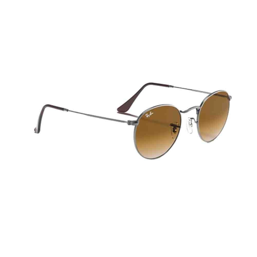 Óculos de Sol Ray Ban Round Metal Chumbo 0RB3447NL 004/5153 Prata 2