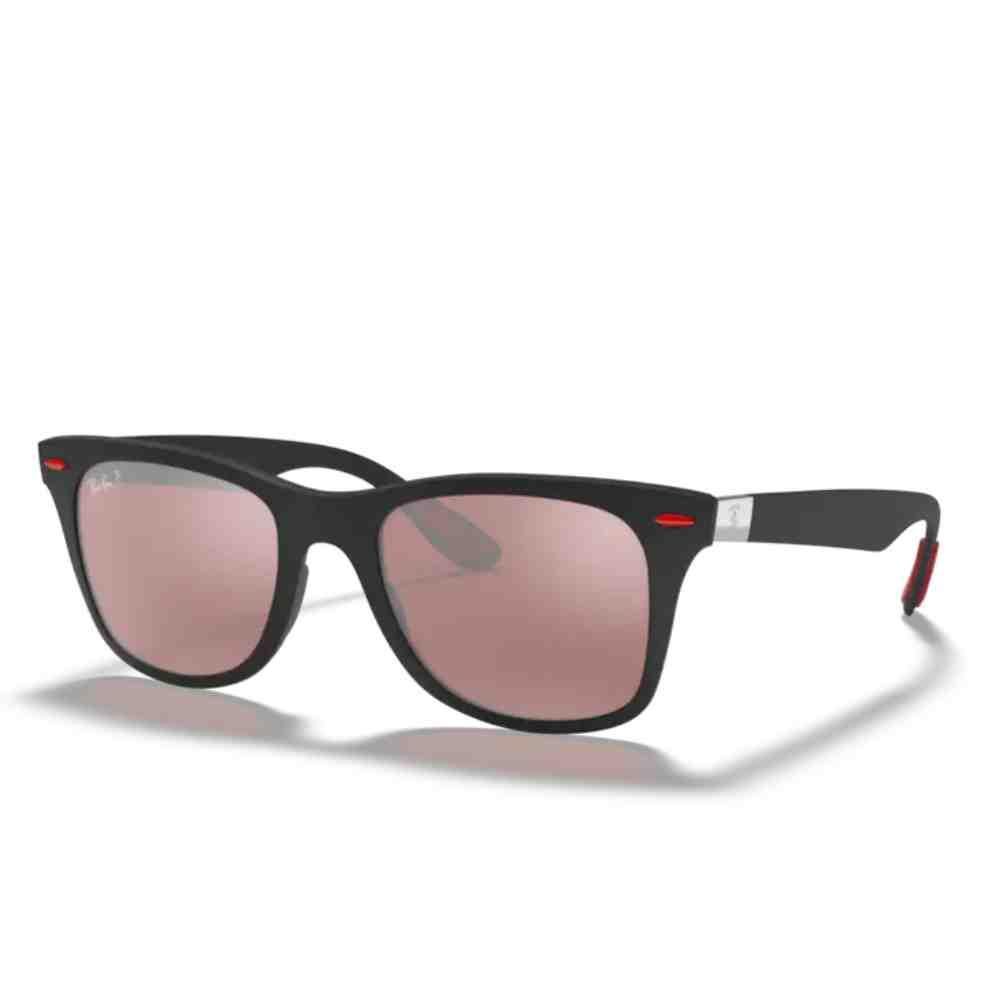 Óculos de Sol Ray-Ban Ferrari Preto Masculino 0RB4195M F602H Preto 2