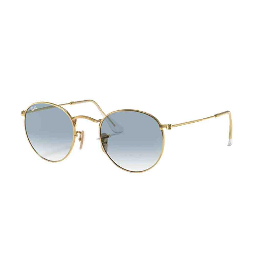Óculos de Sol Ray-Ban Round Metal Dourado 0RB3447NL 001/3F53 Dourado 2