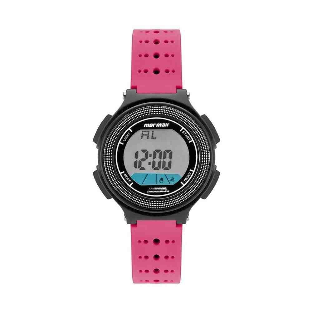 Relógio Mormaii Infantil Rosa Preto Feminino MO0974B/8Q