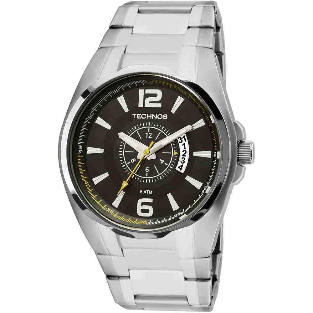 Relógio Technos Racer Prata Masculino  2115KTC/1P Prata 1