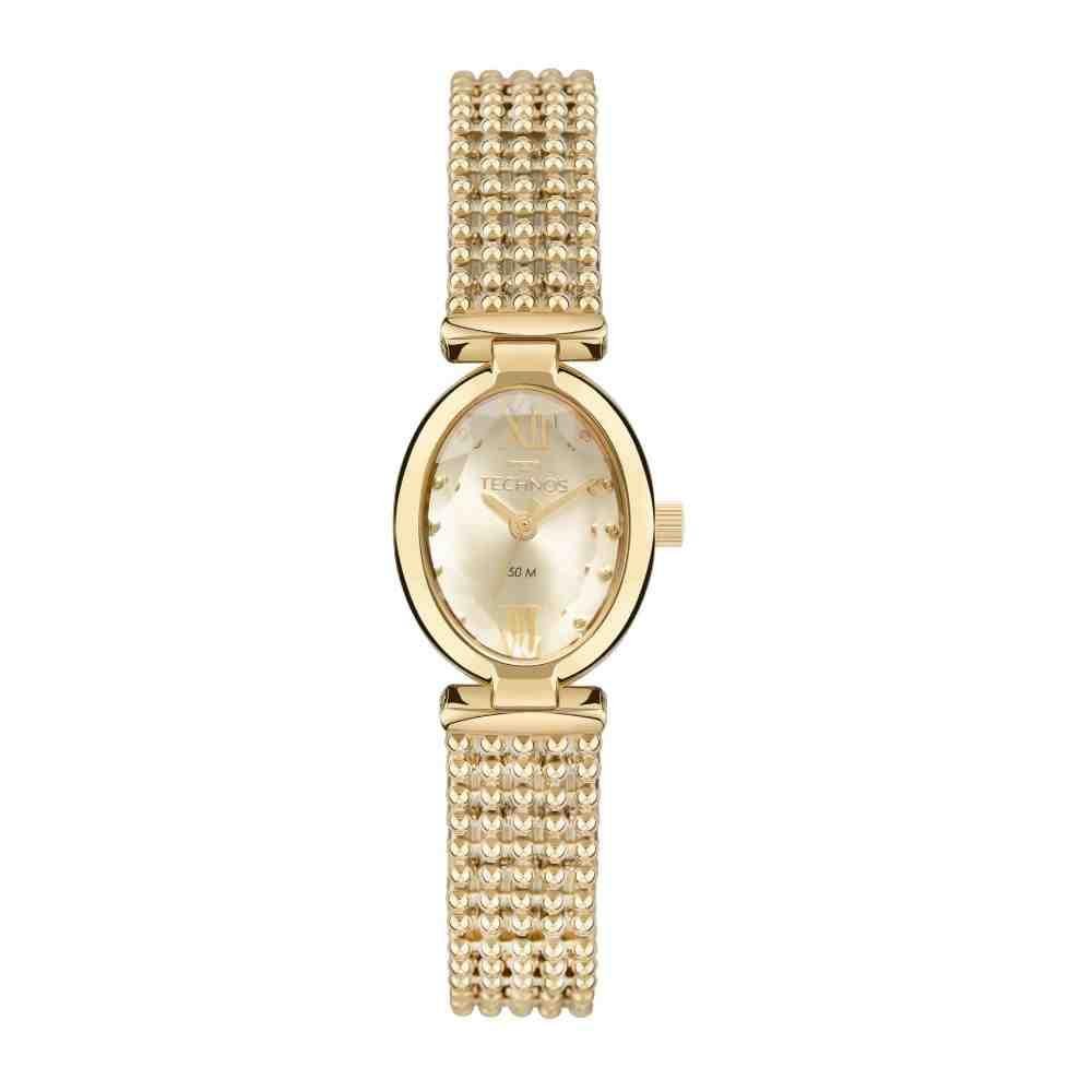 Relógio Technos Mini Joia Dourado Feminino 2035MZH/1D