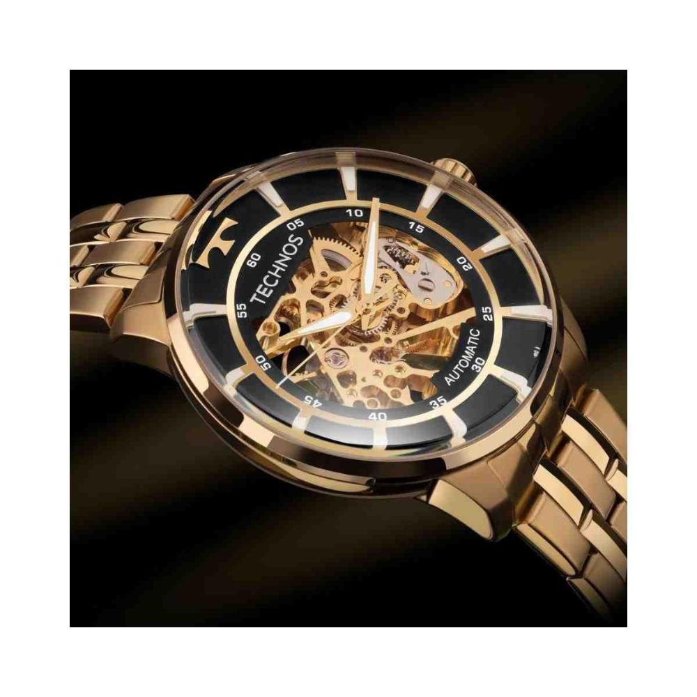 Relógio Technos Dourado Masculino G3265AA/1P Dourado 4