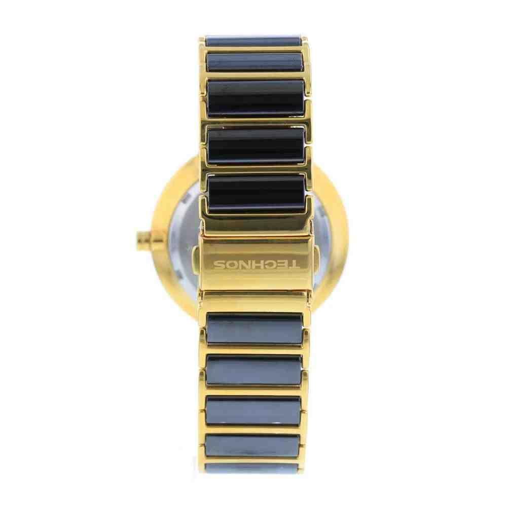 Relógio Technos Saphire Preto Dourado Feminino 2035LMM/4P Preto 3