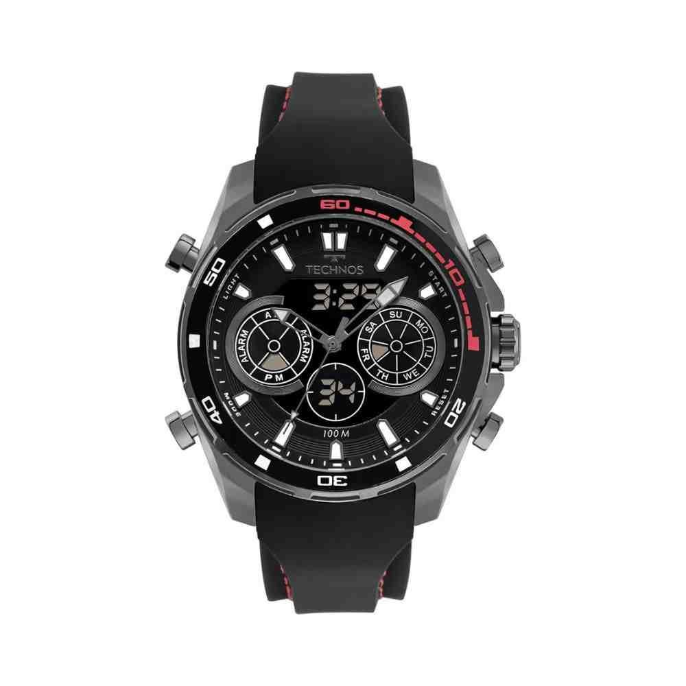 Relógio Technos Racer Preto/Grafite Masculino BJ3530AB/2P Prata 5