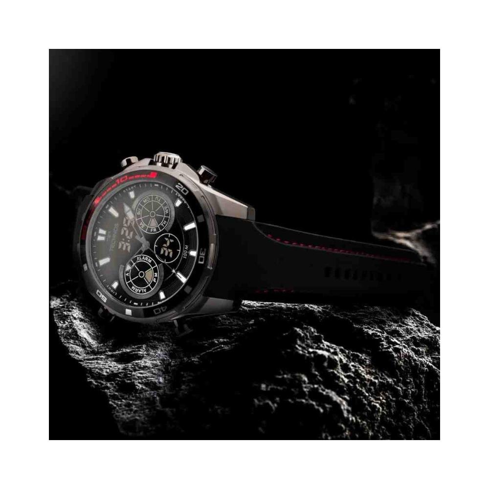 Relógio Technos Racer Preto/Grafite Masculino BJ3530AB/2P Prata 3