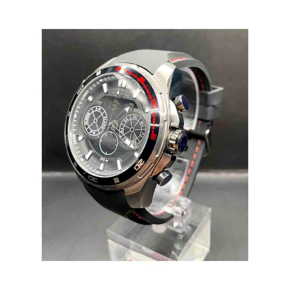 Relógio Technos Racer Preto/Grafite Masculino BJ3530AB/2P Prata 4