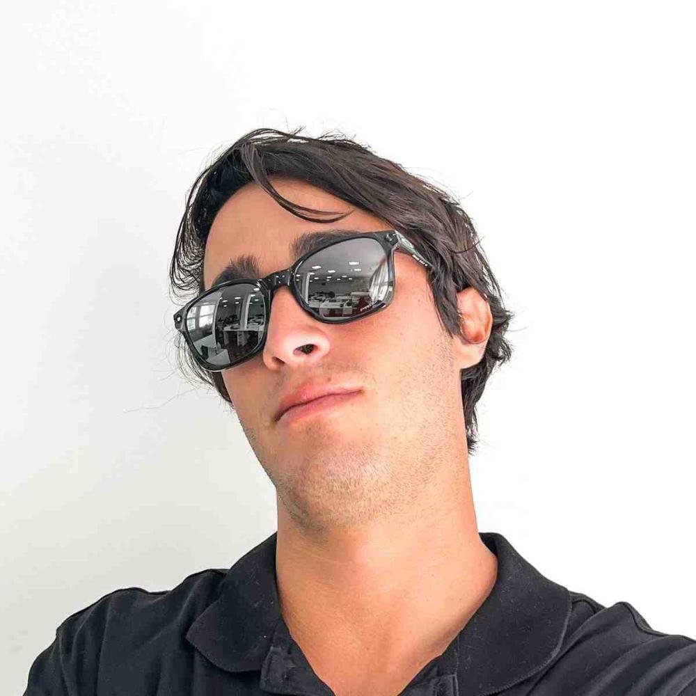 Óculos de Sol Preto Masculino Oakley Ojector 0OO9018 90180455 Preto 4