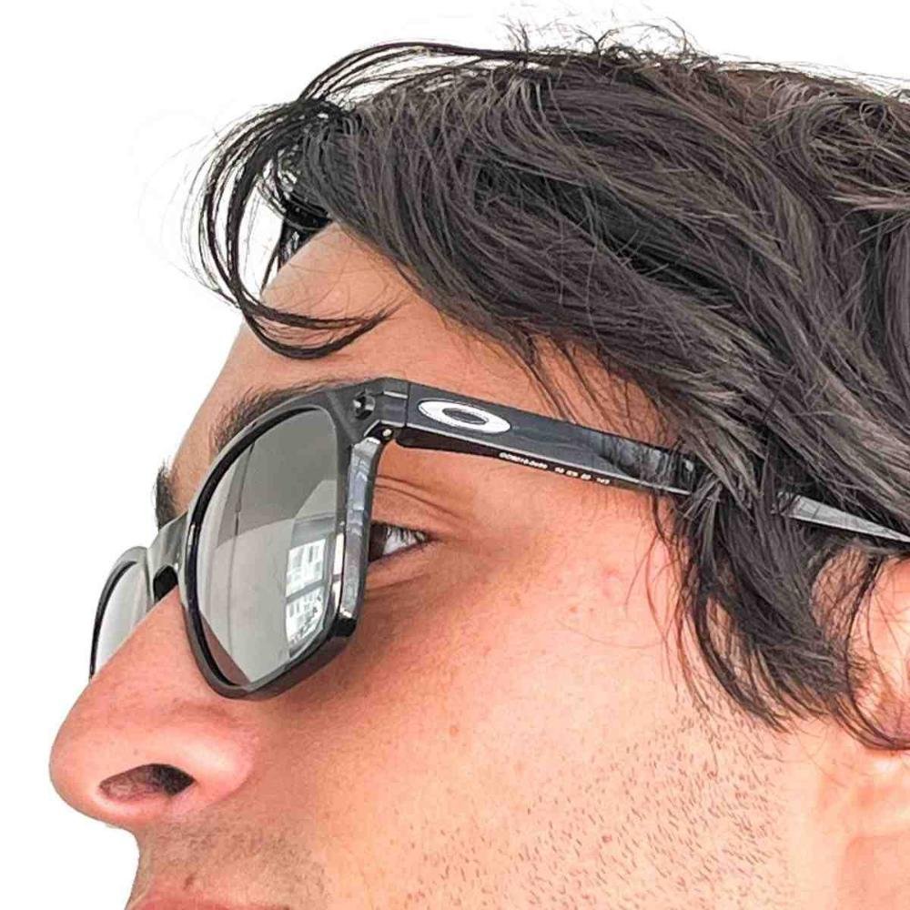 Óculos de Sol Preto Masculino Oakley Ojector 0OO9018 90180455 Preto 5