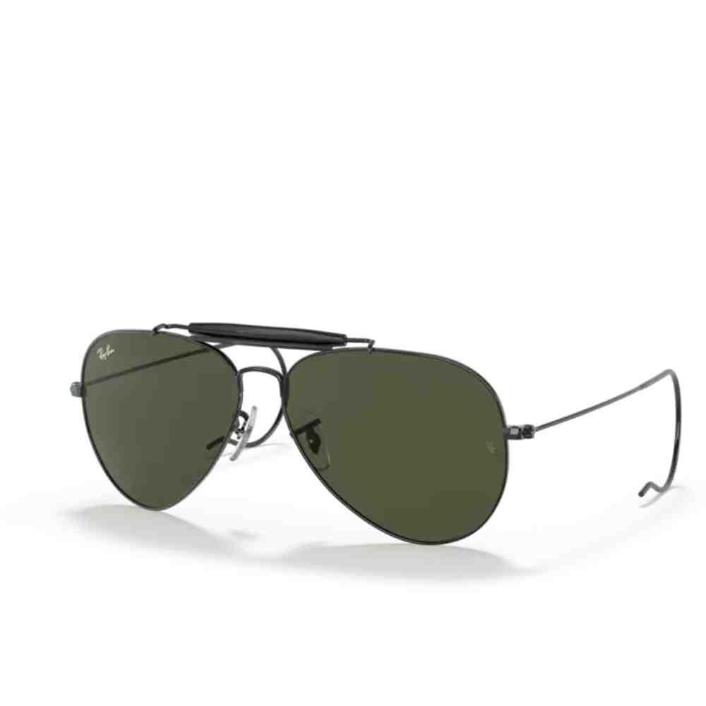 Óculos de Sol Ray Ban Outdoorsman Preto 0RB3030 L9500 58 Preto 2