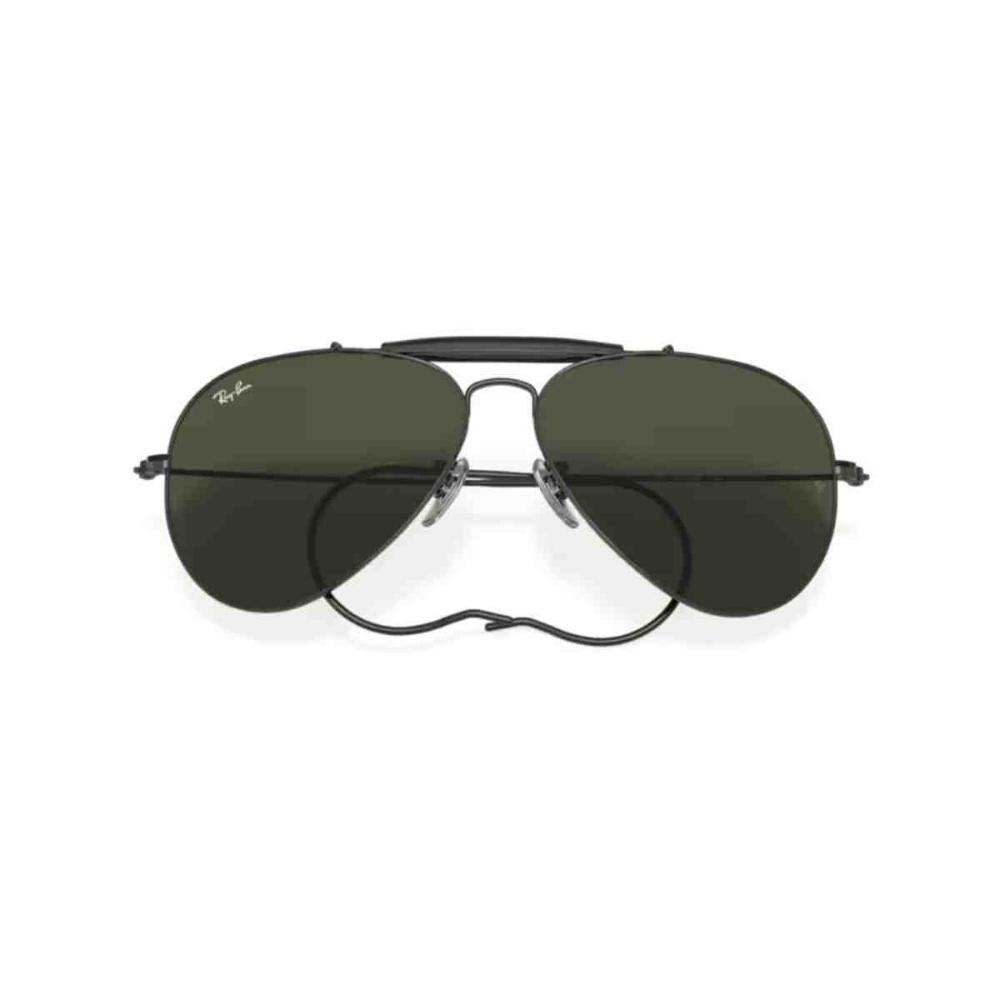 Óculos de Sol Ray Ban Outdoorsman Preto 0RB3030 L9500 58 Preto 5