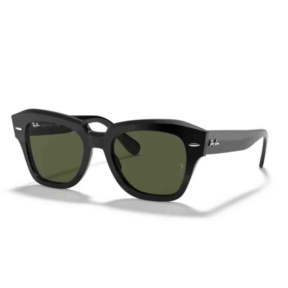 Óculos de Sol Ray-Ban State Street Preto 0RB2186 901/3149 Preto 2
