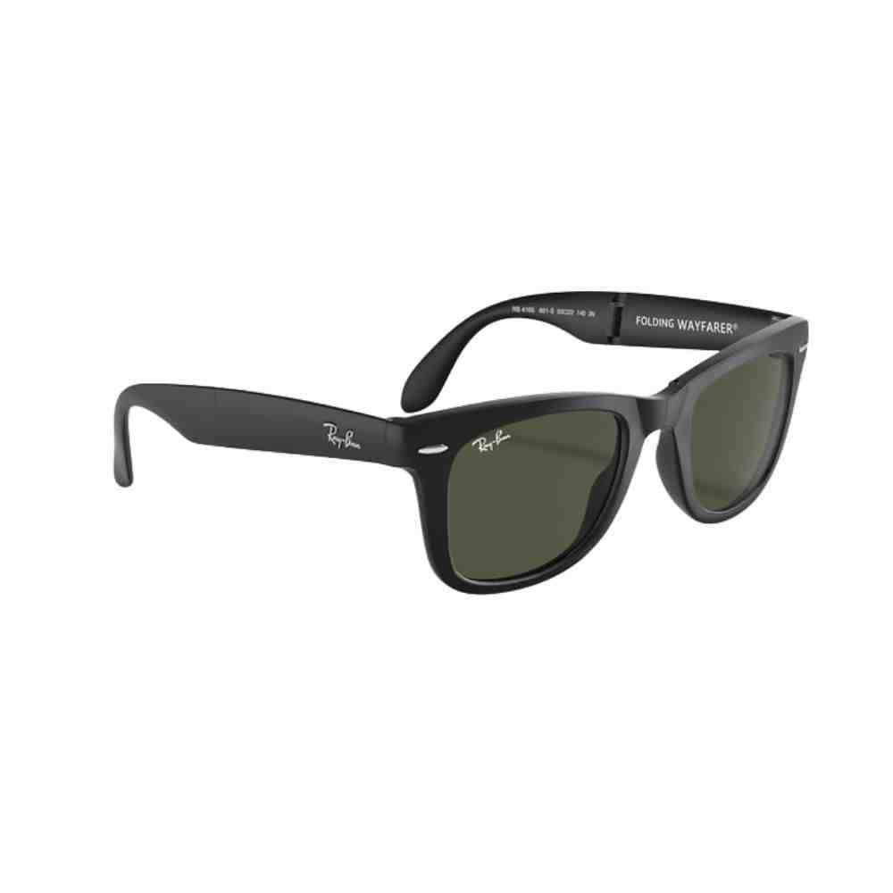 Óculos de Sol Ray-Ban Folding Wayfarer Preto 0RB4105 601S 54 Preto 2