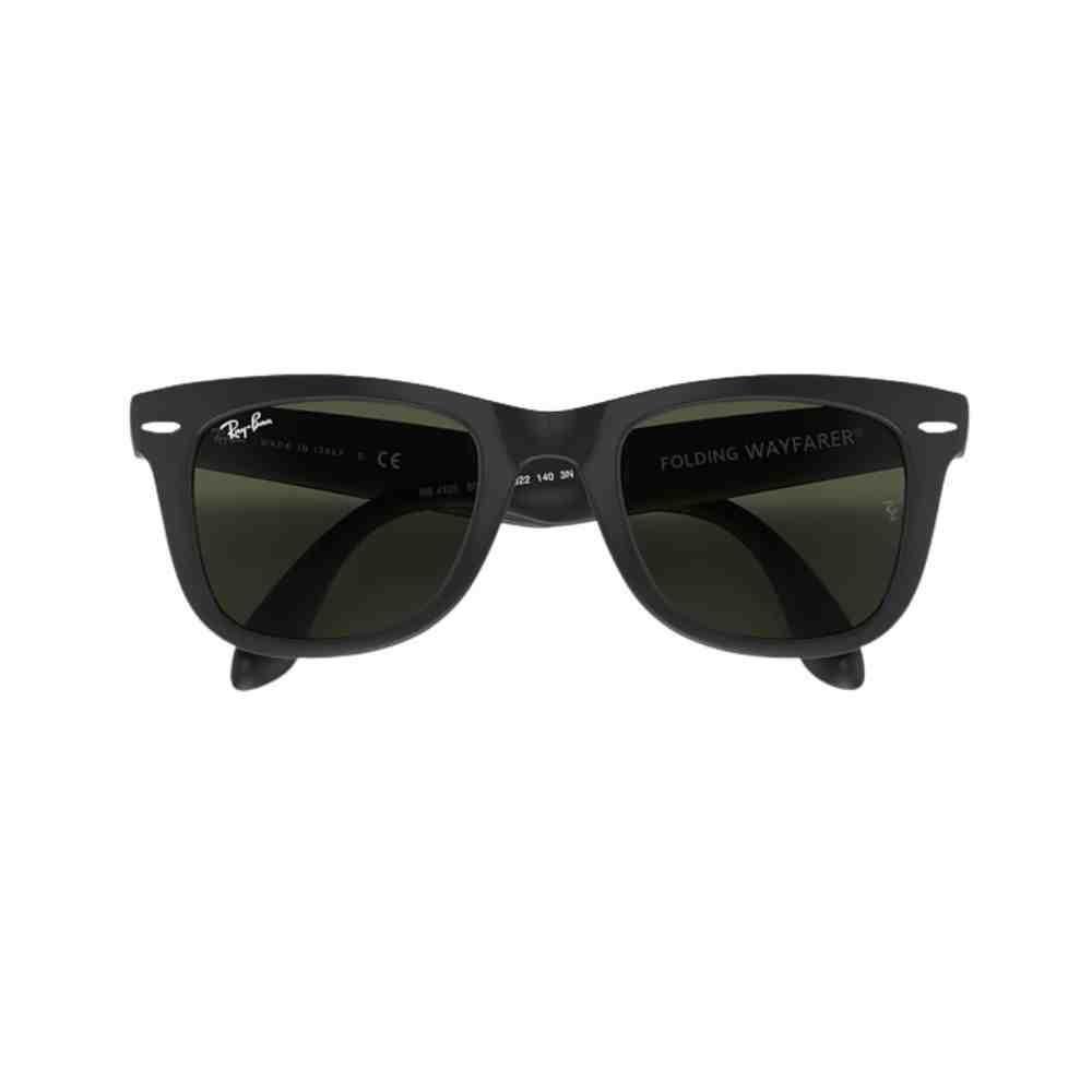 Óculos de Sol Ray-Ban Folding Wayfarer Preto 0RB4105 601S 54 Preto 5