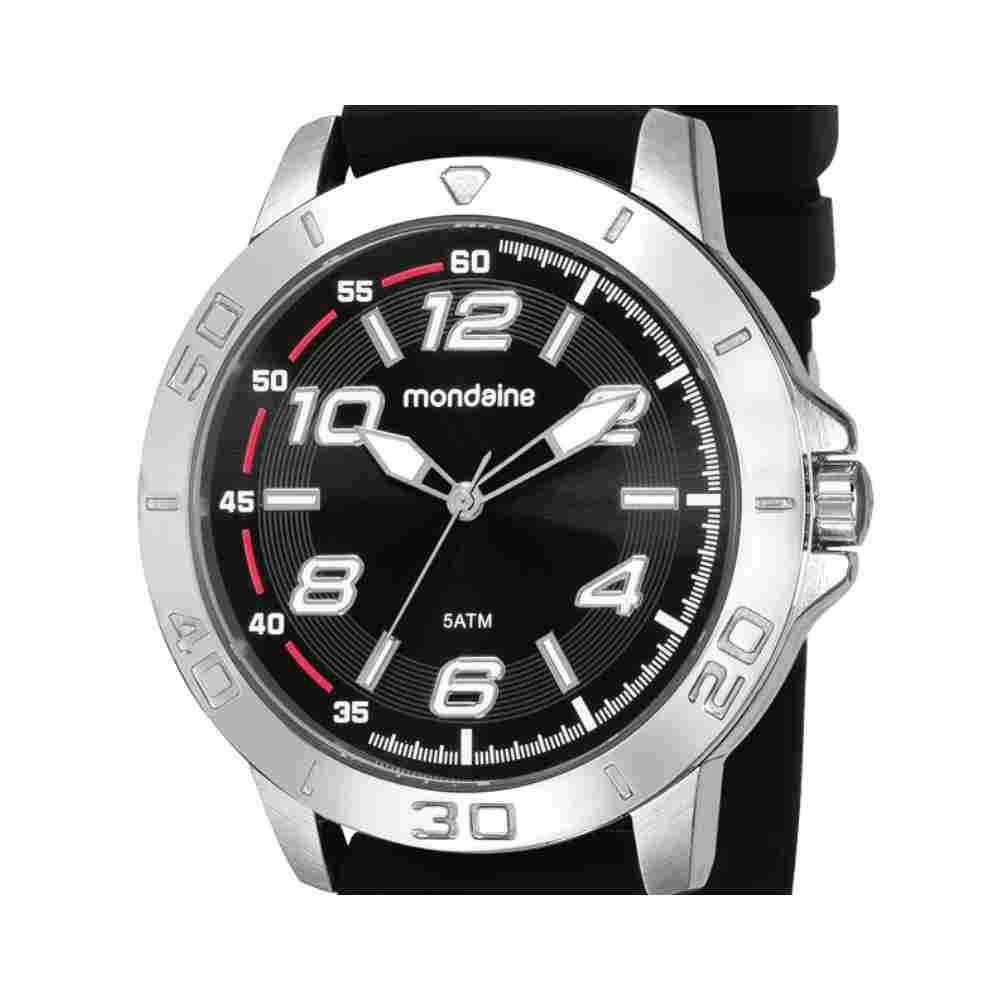 Relógio Mondaine Esportivo Preto/Prata 99359G0MVNI1 Preto 3