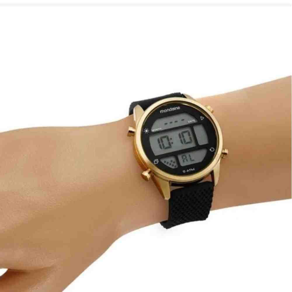 Relógio Preto Masculino Mondaine 32317GPMVDI1 Preto 3