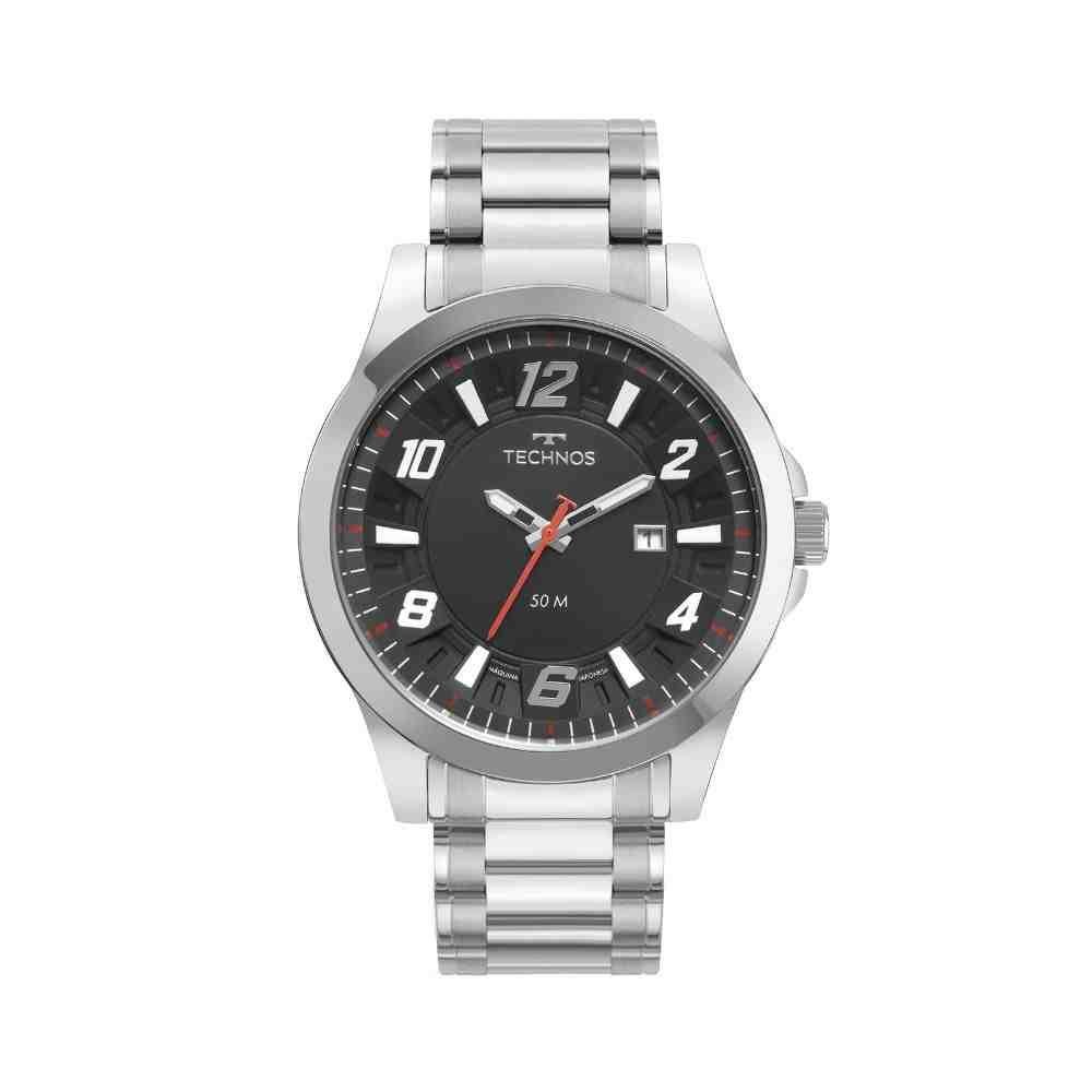 Relógio Prata Masculino Technos Racer 2117LDFS/1P