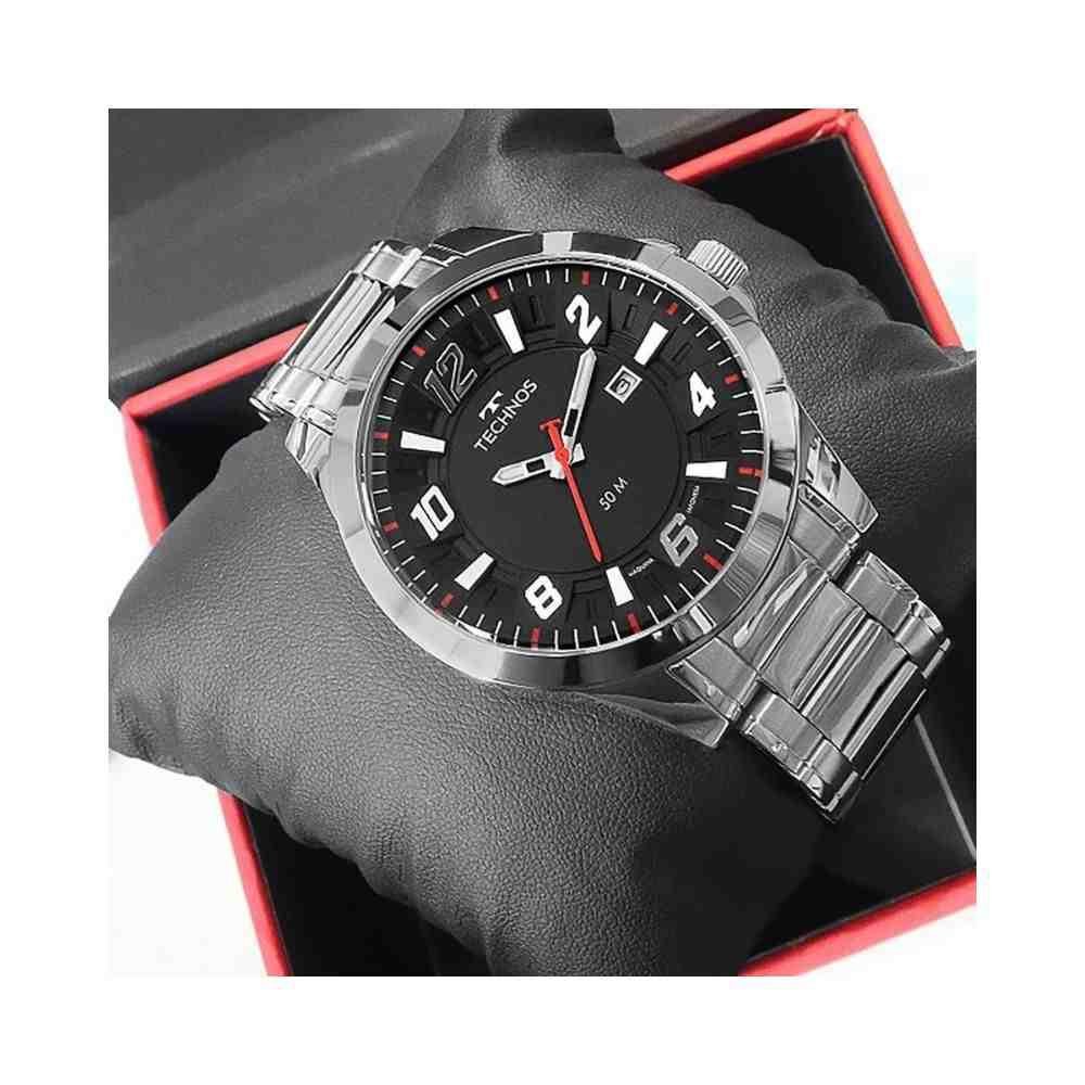 Relógio Prata Masculino Technos Racer 2117LDFS/1P Prata 4