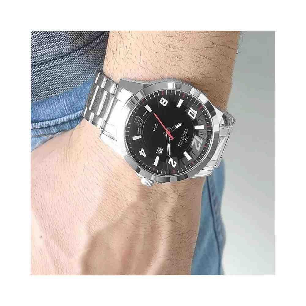 Relógio Prata Masculino Technos Racer 2117LDFS/1P Prata 5