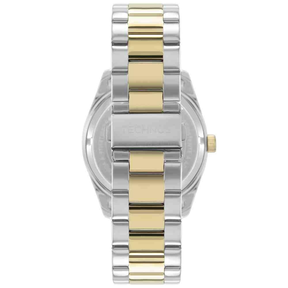 Relógio Bicolor Masculino Technos Riviera  Bicolor 2415DV/1V Prata/Dourado 2