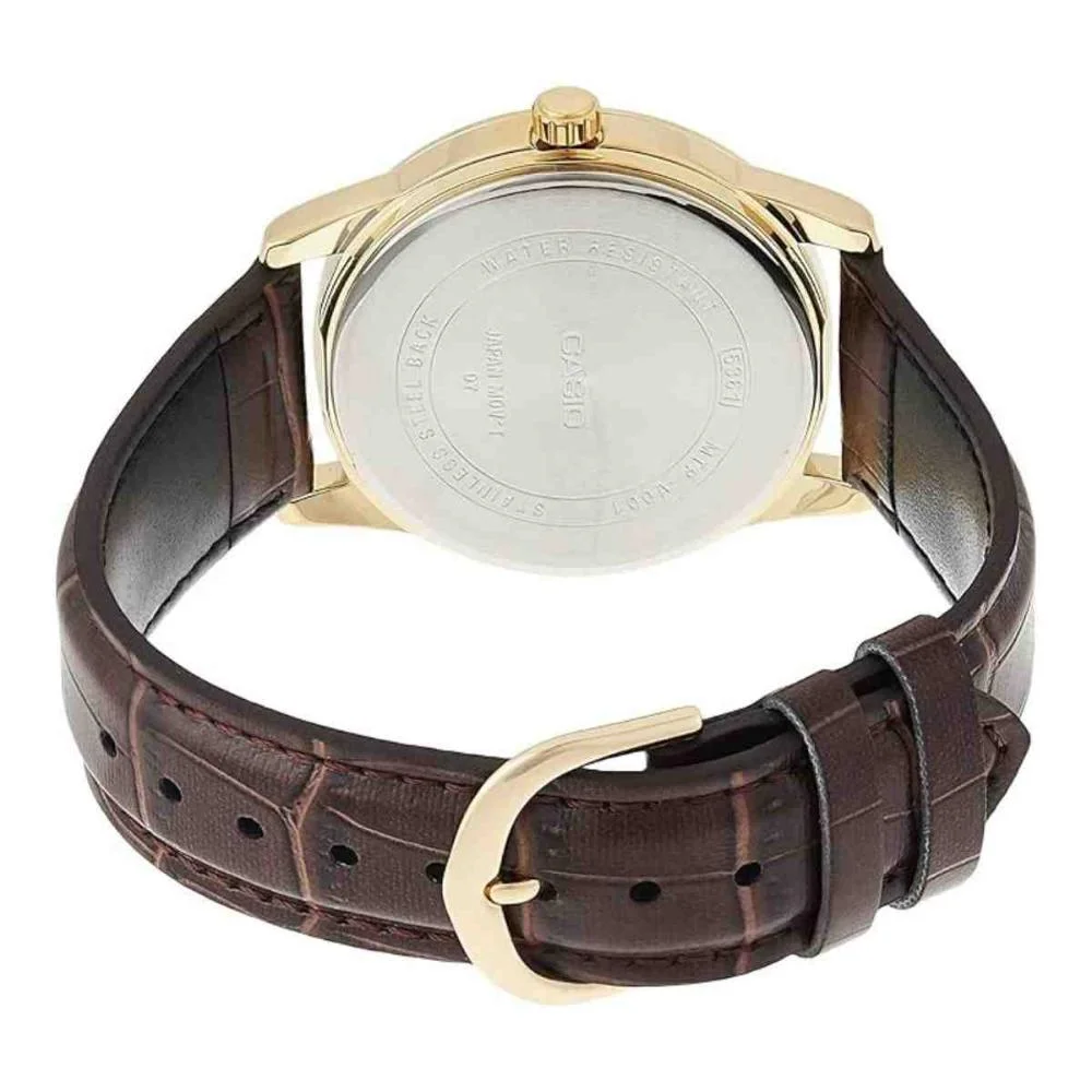 Relógio Casio Collection Marrom Masculino MTP-V001GL-9BUDF-BR Marrom 4