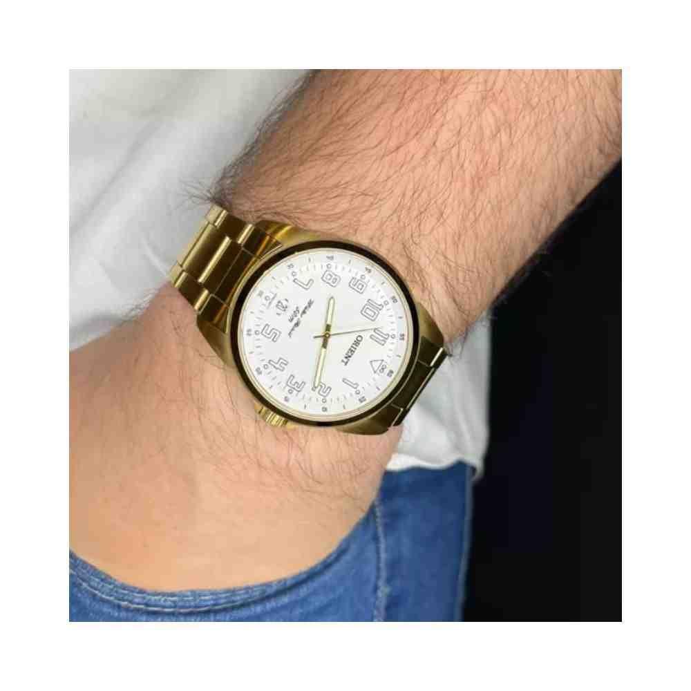 Relógio Dourado Masculino Orient Sport MGSS1103A S2KX Dourado 5