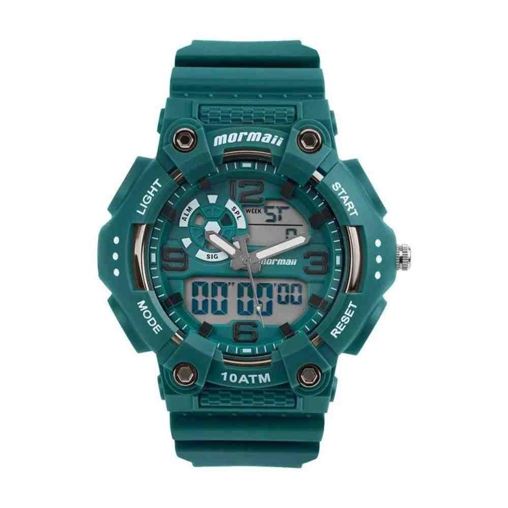 Relógio Mormaii Force Verde-Água Masculino MO0626/8A