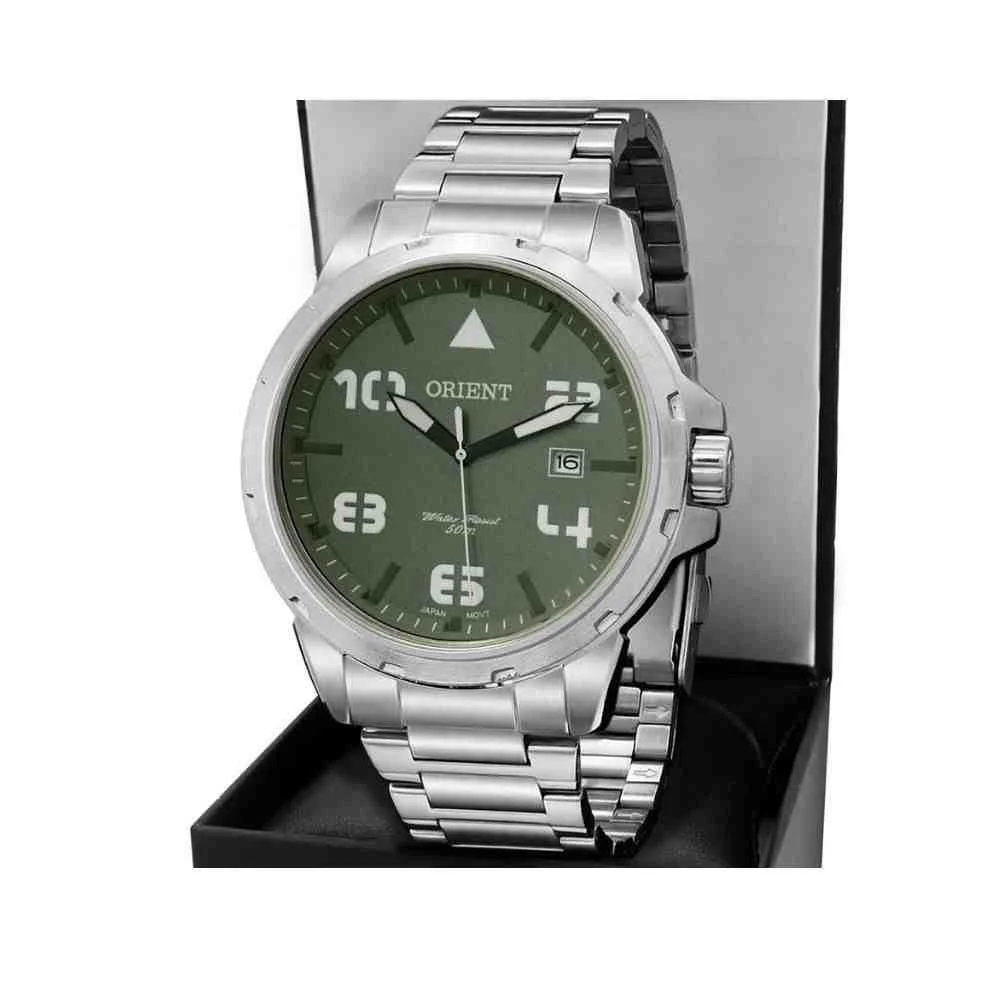 Relógio Orient Prata Masculino MBSS1195A E2SX Prata 2