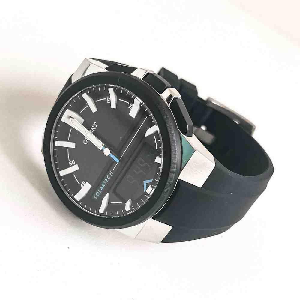 Relógio Orient Solar Tech Preto Dourado Masculino MTSPA002  Dourado 2