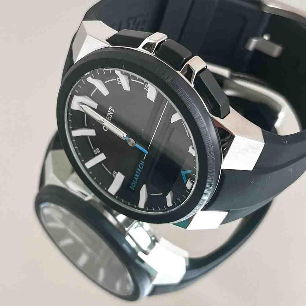 Relógio Orient Solar Tech Preto Dourado Masculino MTSPA002  Dourado 4