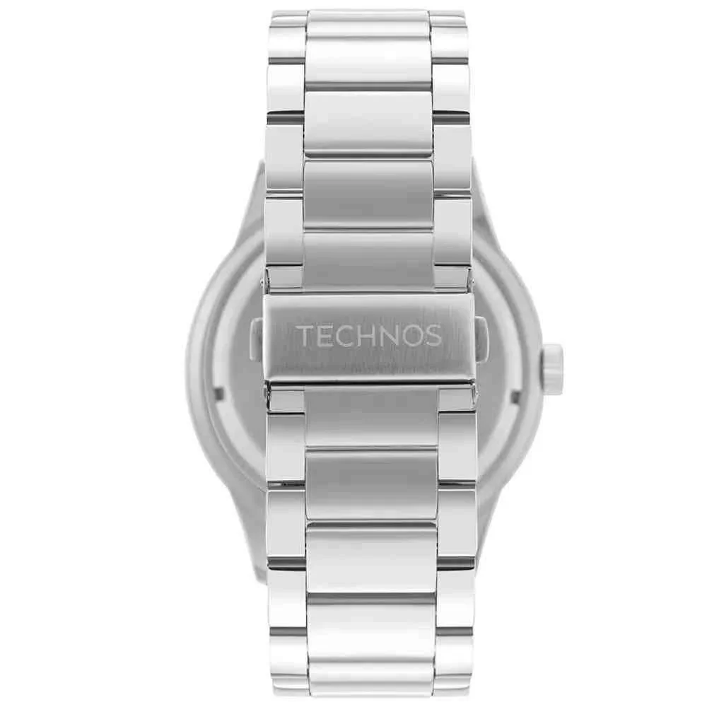 Relógio Prata Masculino Technos Militar 2115NAO/1P Prata 3