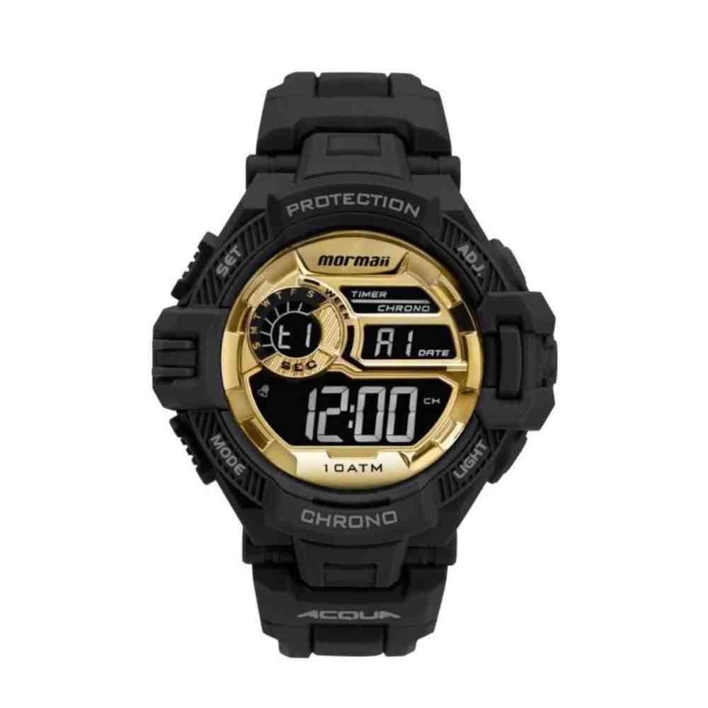Relógio Preto Masculino Mormaii Action MO1134AC/8D