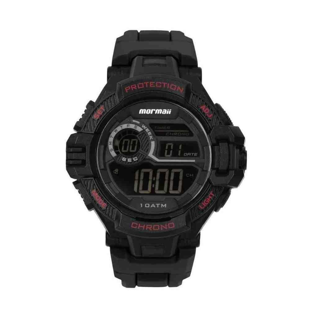 Relógio Preto Masculino Mormaii Action MO1134AF/8P