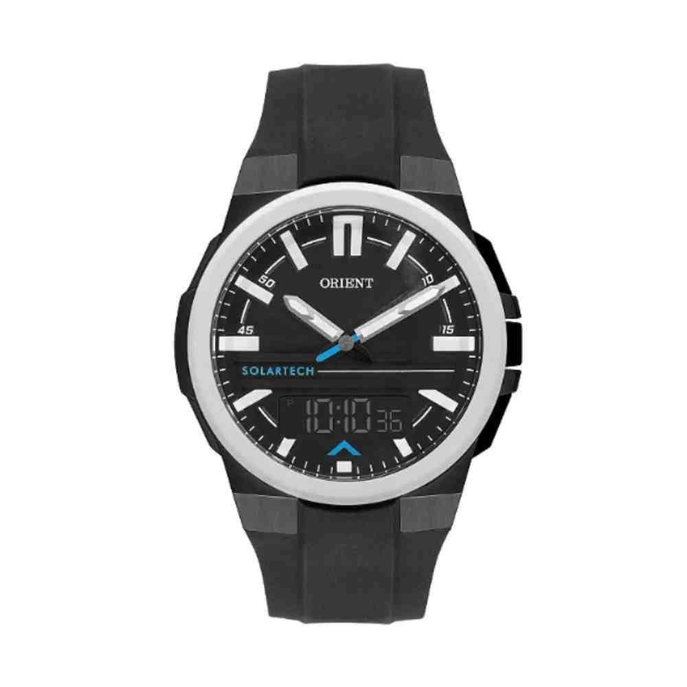 Relógio Preto Masculino Orient SolarTech MTSPA003