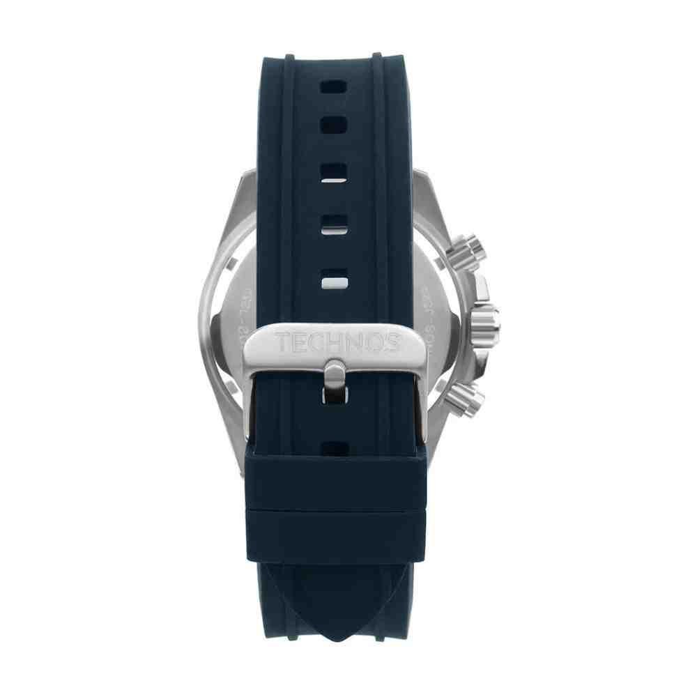 Relógio Technos Carbon Prata/Azul Masculino JS25BCF/2A Prata/Preto 3