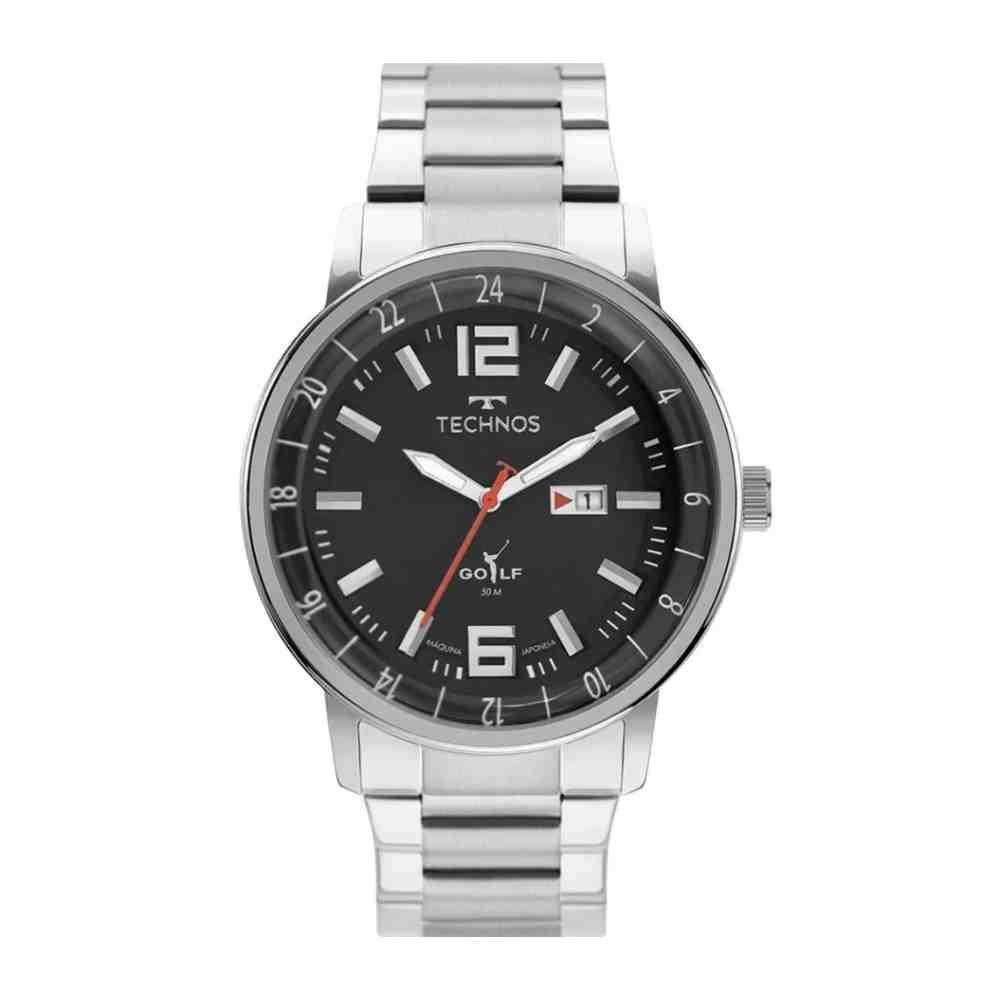 Relógio Technos Classic Golf Prata Masculino 2115MWB/1H