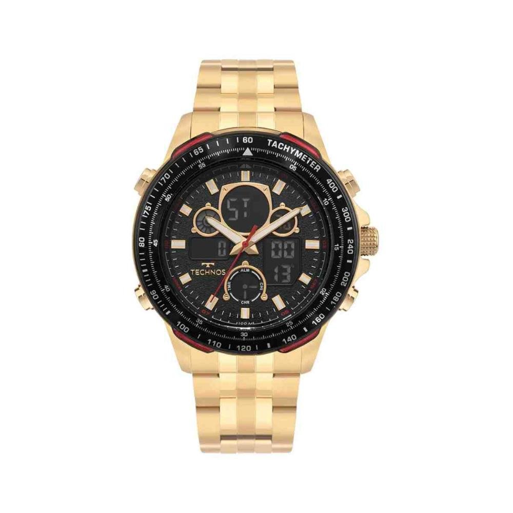 Relógio Technos Digitech Dourado Masculino BJ4130AA/1P