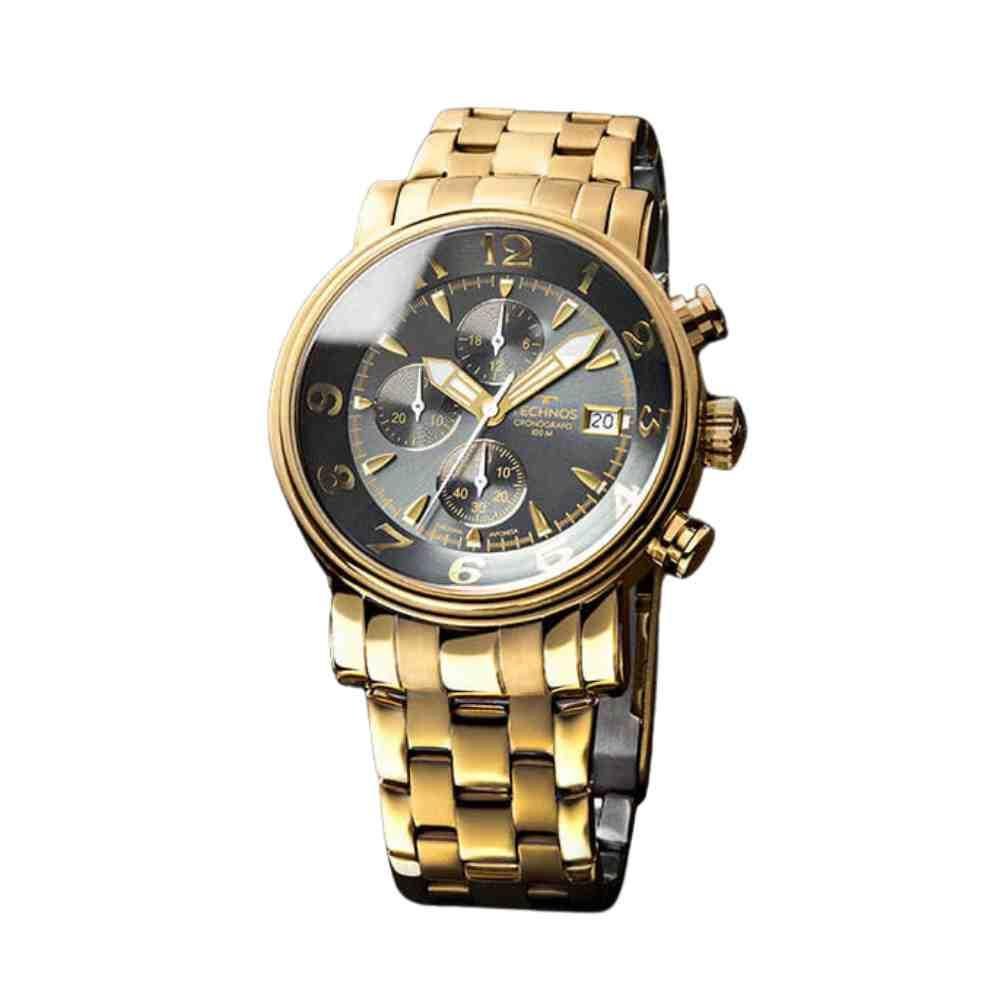 Relógio Technos Dourado Grandtech Masculino JS15ENA/1P Dourado 4