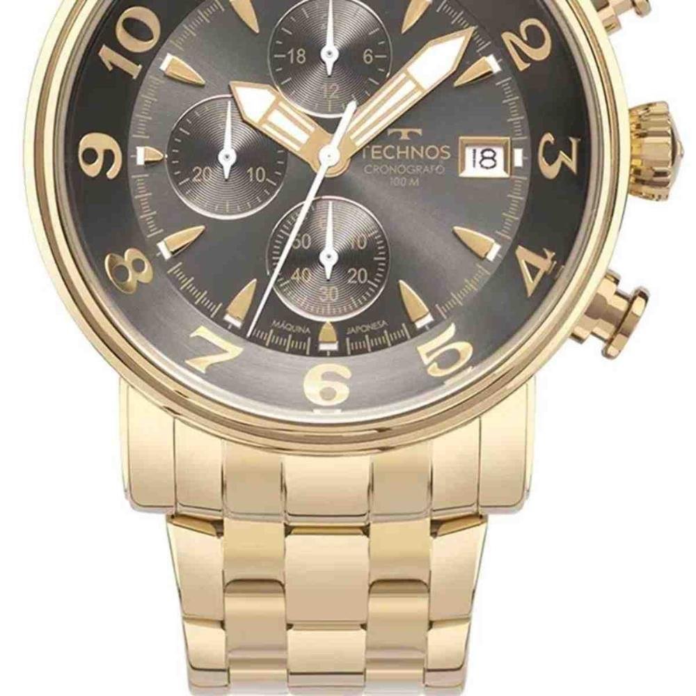 Relógio Technos Dourado Grandtech Masculino JS15ENA/1P Dourado 5