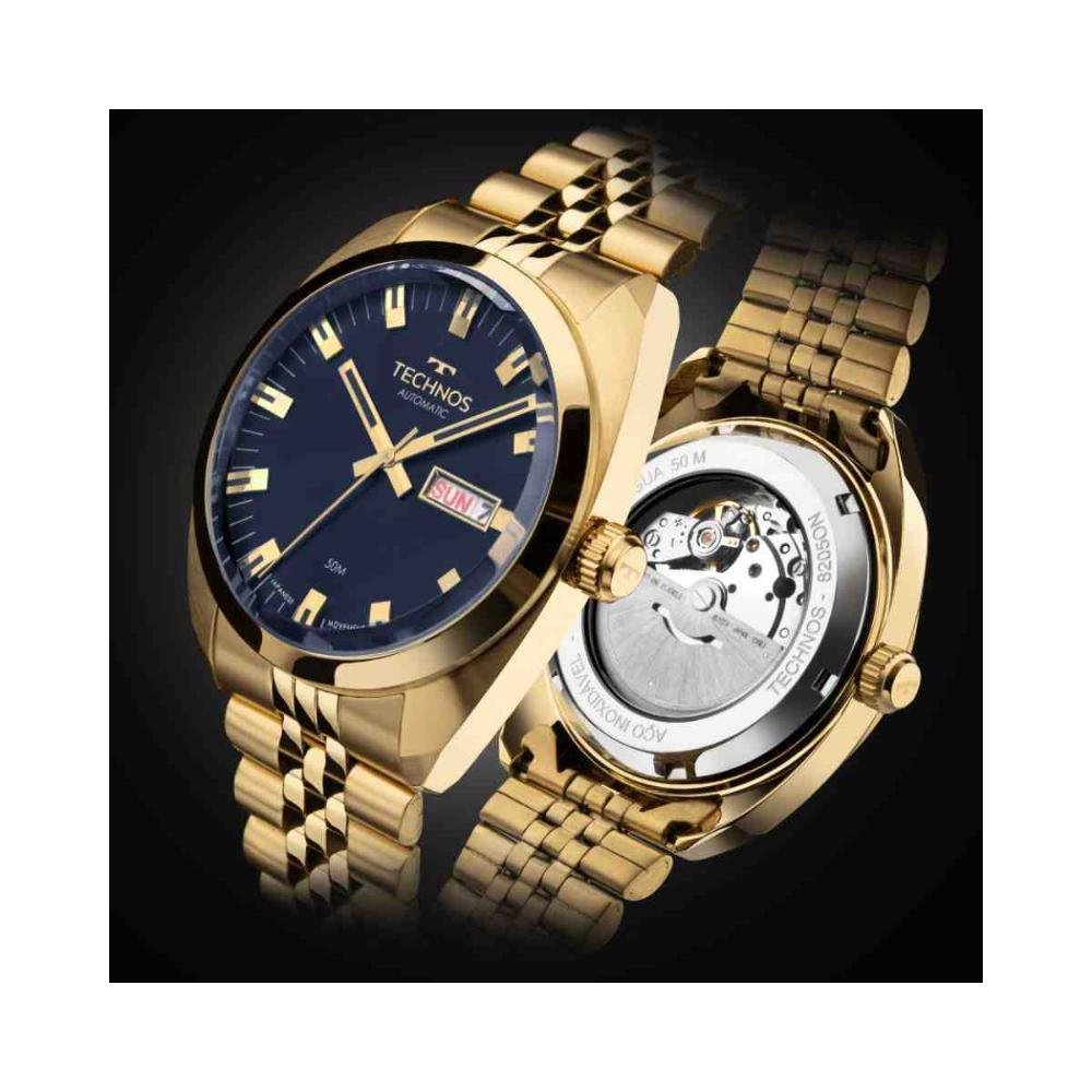 Relógio Technos Dourado Masculino 8205ON/1A Dourado 5