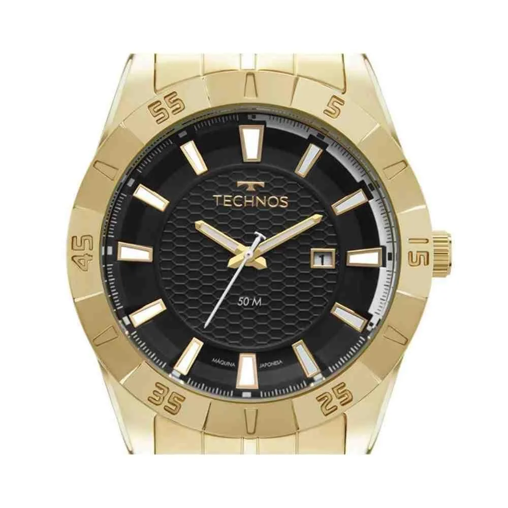 Relógio Technos Racer Dourado Masculino 2115NAH/1P Dourado 5