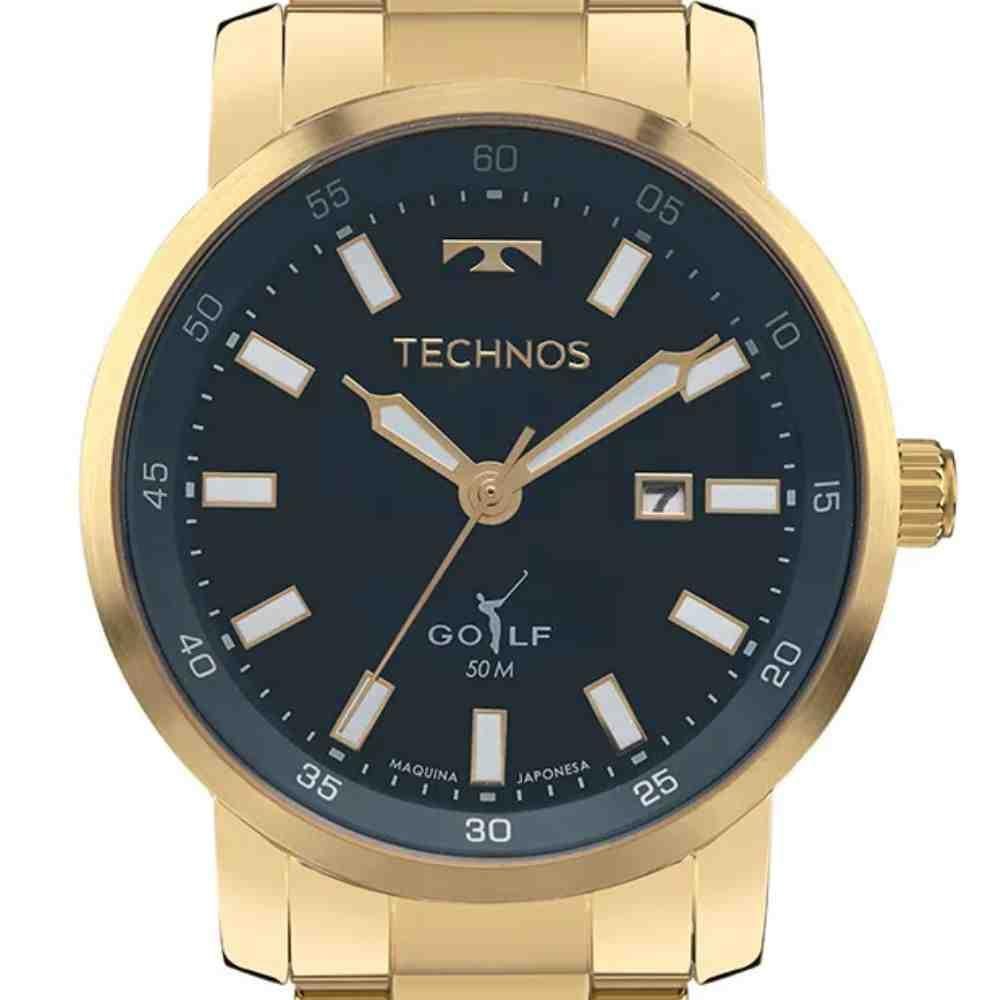 Relógio Technos Golf Dourado Masculino 2115TXV/1A Dourado 3