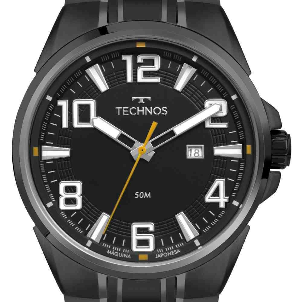 Relógio Technos Preto Masculino 2115TYJ/1P Preto 3