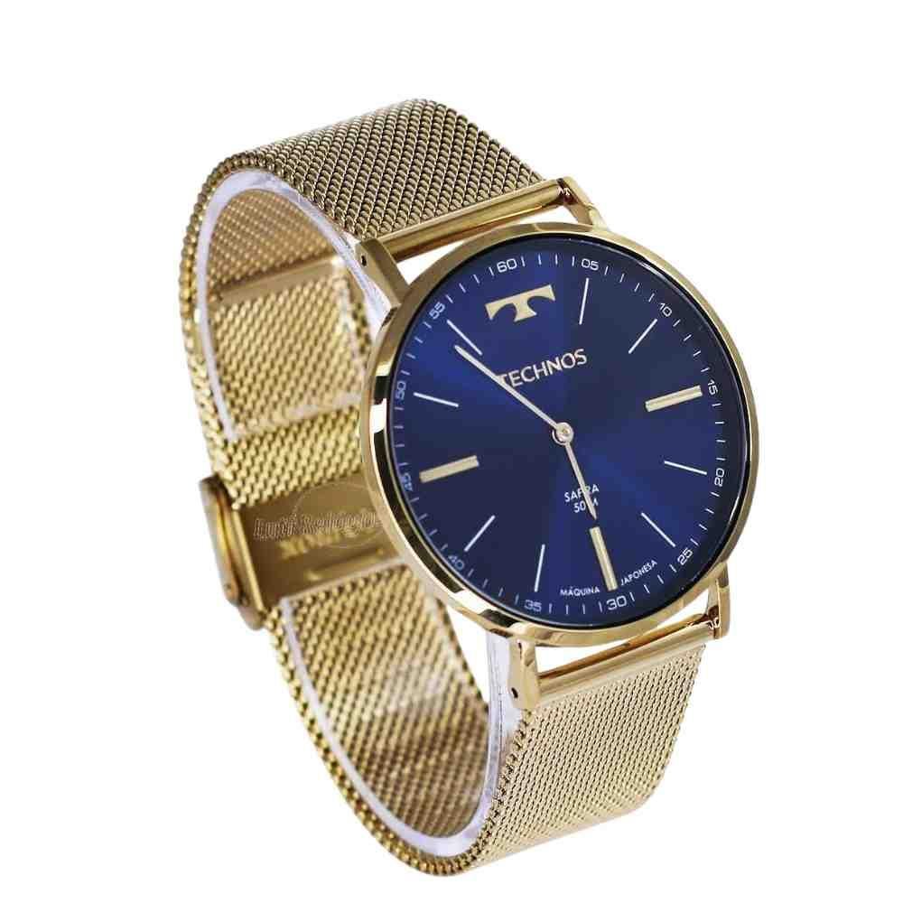 Relógio Technos Slim Dourado Unissex 2025LTKS/4A Dourado 2
